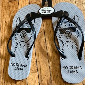 No drama llama flip flops 🦙